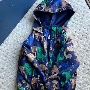 H&M Kids Blue and Green Dinosaur Jacket